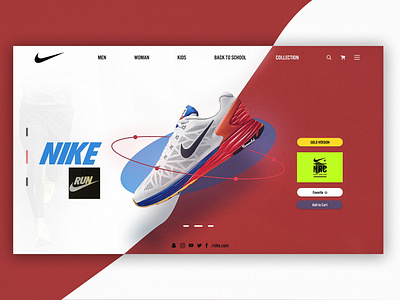 NIKE RUN - WEB DESIGN