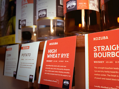 Kozuba & Sons Distillery Shelf-Talkers