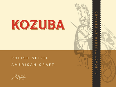 Kozuba & Sons Distillery Branding