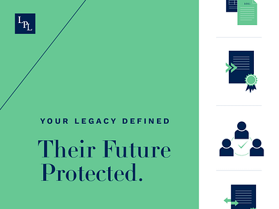 Legacy Protection Lawyers Visual Identity and Tagline