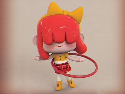 Hula hooping 3d maya modo