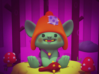 Goblin 3d cecymeade cute drawlloween goblin maya modo rat