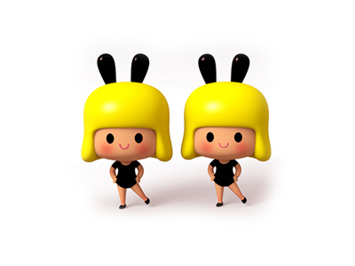 bunny girls 3d bunny character cute dancing emoji girls