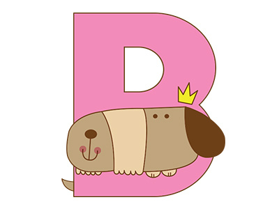 B dog alphabet alfabeto alphabet dogs letters puppies type vectors