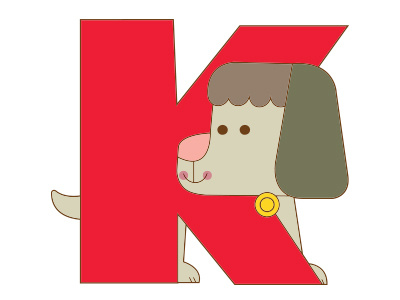 K dog Alphabet