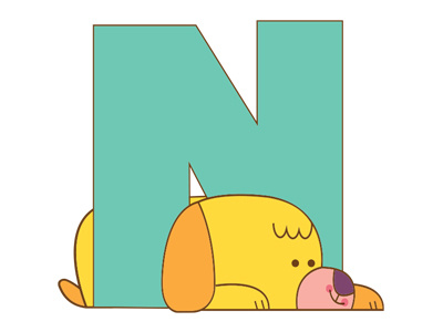 N dog alphabet