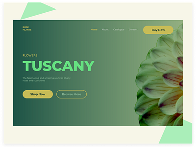 Floral Landing Page design figma figmadesign flower landingpage ui uidesign ux uxdesign web design