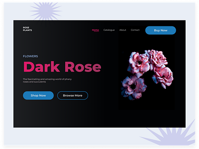 Dark Rose Landing Page