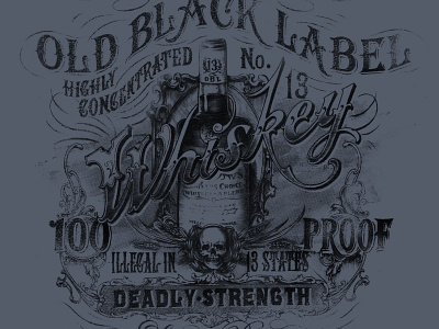 Whiskey Label hand drawn hand lettering label logo typography whiskey