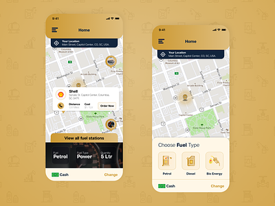 Fuel Delivery App Solution - Dashboard & Maps app app ui dashboard delivery app fuel fuel delivery app map