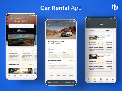 Best car Rental App Development Idea app app concept app ui car car rental car rental app rental app ui