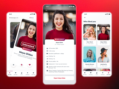 Dating App ( Swipe.Chat.Connect ) app concept app ui app uiux chat conncet dailyui dating datingapp meeting sketchapp swipe ui