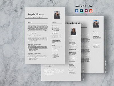 Minimalist CV Resume & Cover Letter clean creative cv doc docx infographic job manager microsoft minimalist modern professional resume template word