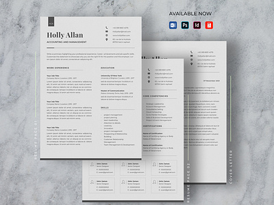 Minimalist CV Resume and Cover Letter