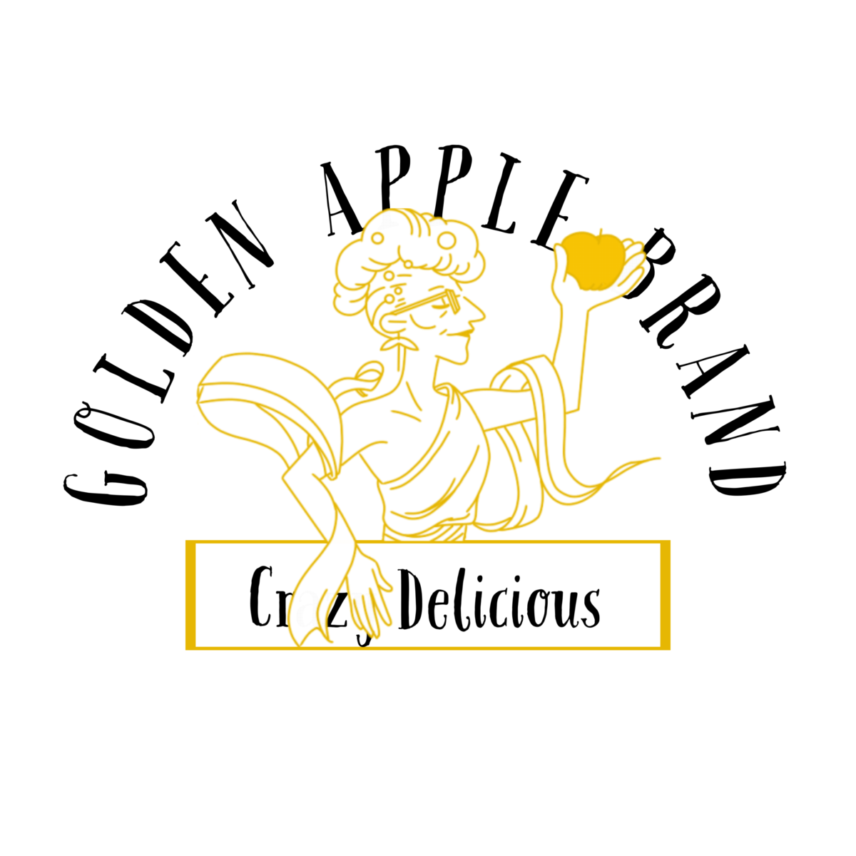 Crazy Delicious Golden Apple Label by Wavy Jones on Dribbble