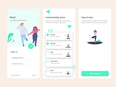 Ritual - Wellness Mobile App Concept