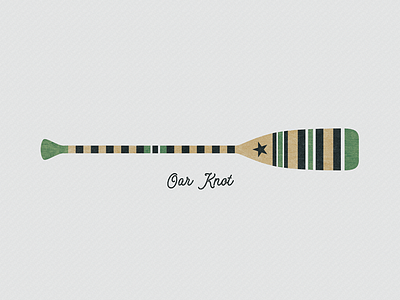 Oar Knot boat illustration oar paddle