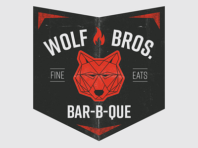 Wolf Bros. Bar-b-que bar b que bbq shield wolf