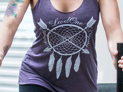 Dreamcatcher Strength & Dignity Tank arrows crossfit dreamcatcher feather strength