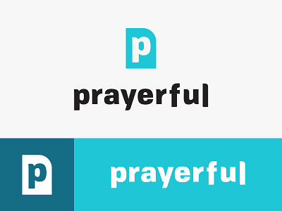 Prayerful Logo app branding church icon identity lettering prayer