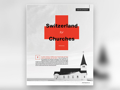 Switzerland For Churches church cross layout plus print swiss type typography