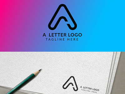 A letter logo a letter logo branding creative design icon logo minimal logo new design new logo