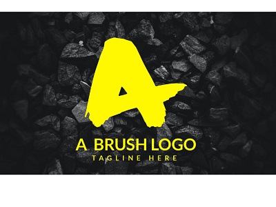 A letter brush logo