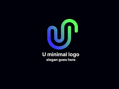 U letter logo branding creative design logo minimal logo new logo u logo
