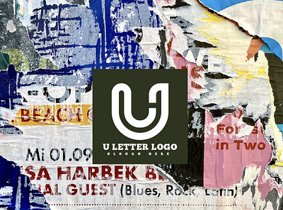 U letter logo branding creative design logo minimal logo new logo u letter logo