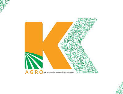 KK Agro brand identity icon illustration logo logodesign typography vector