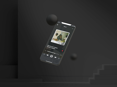 Music player App app design dribbble hello dribble mobile music sound ui ux uxui