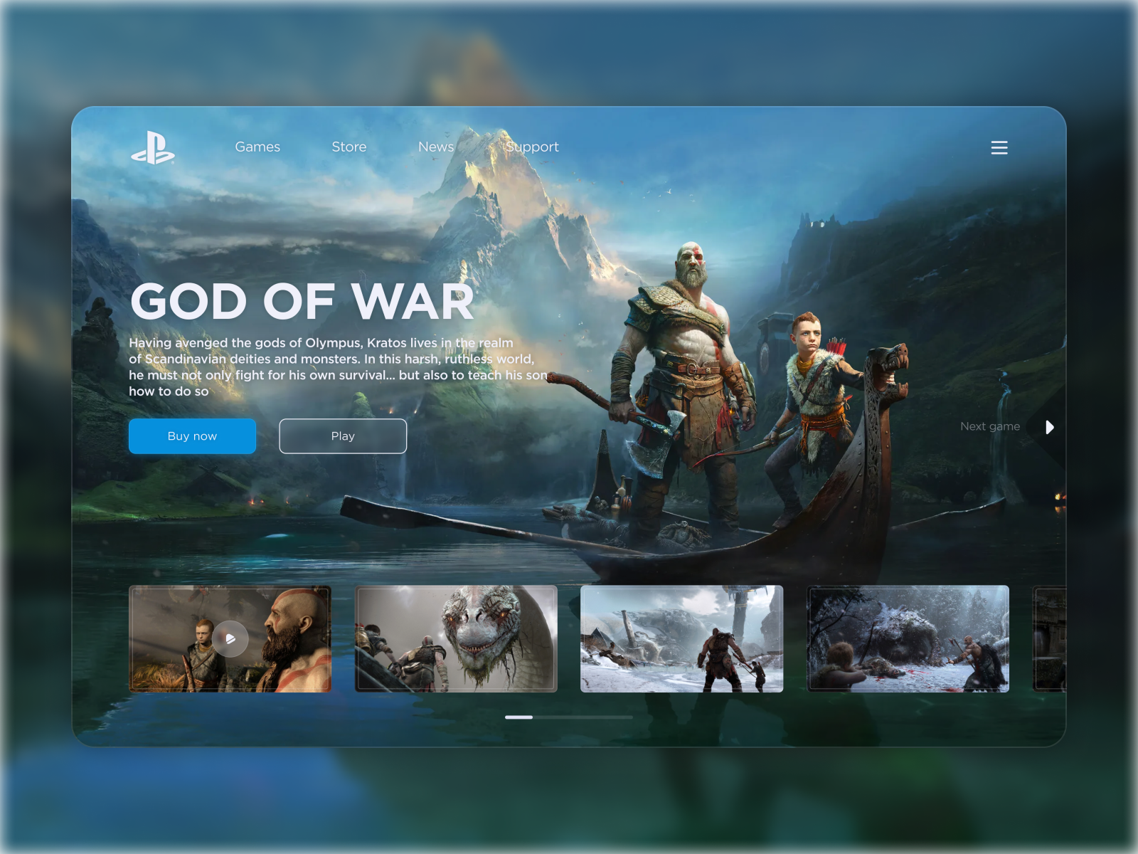 GOD OF War by RakimovBulat on Dribbble