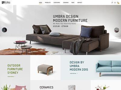 Umbra - Home Furniture & Interior ecommerce furniture interior multi concept online shop web design woocommerce wordpress theme
