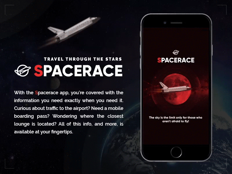 Application for booking tickets for interstellar flights after effects app booking figma ios mars space photoshop star travel