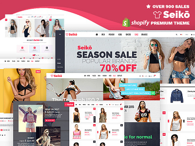 Seiko - Premium Shopify Theme author design envato exclusive fashion premium shop shopify theme themeforest ui ux