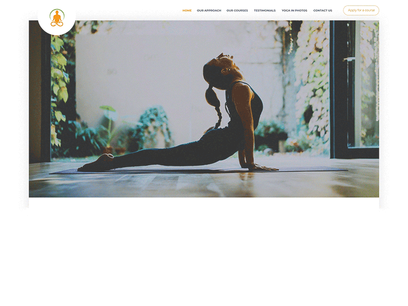 Yoga Studio web design design landing page sport ui ui ux yoga