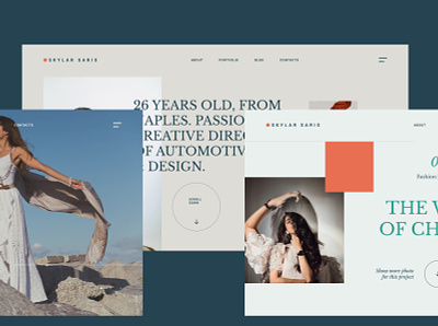 Personal Portfolio Site designed with Figma design figmadesign freebies minimal personal typography ui ux