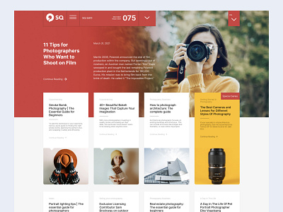 Photography Magazine Design blog blog design concept concept art conon design figmadesign freebie magazine design minimal photography redesign typogaphy typography ui design ux design web web site webdesign website