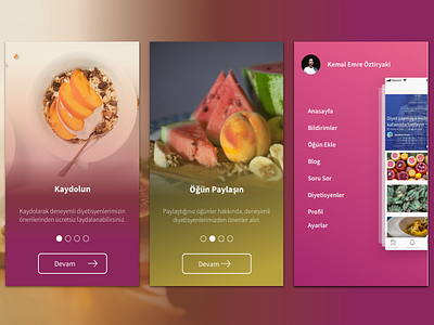 Healthy Fitness & Nutrition App by Kamil Kalkan ⤵ on Dribbble