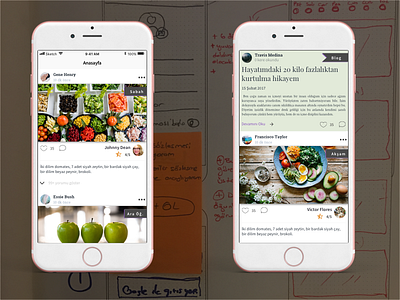 Healthy Fitness & Nutrition App | Meal Feed clean design diet diet app fitness health healthy meals minimal ui ux heigh