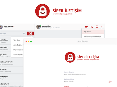 Siper Corporate Contact Mac App app application chat freebie macos material message siper ui user experience user interface ux