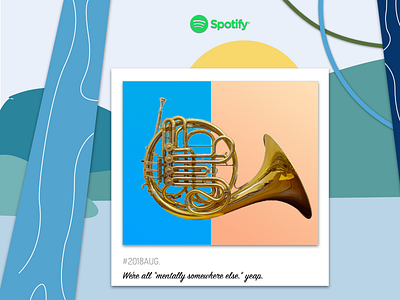 Spotify Playlist Cover | 12 August 2018 app cover design daily ui dailyui design minimal playlist cover sketch spotify typography ui ux web page