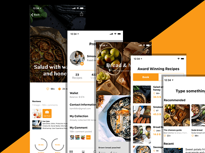 Recipe App | Free Invision Studio File