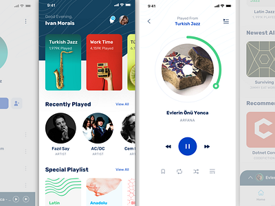 Music App UI Kit branding clean design free illustration mobile app music app sketch ui ux vector