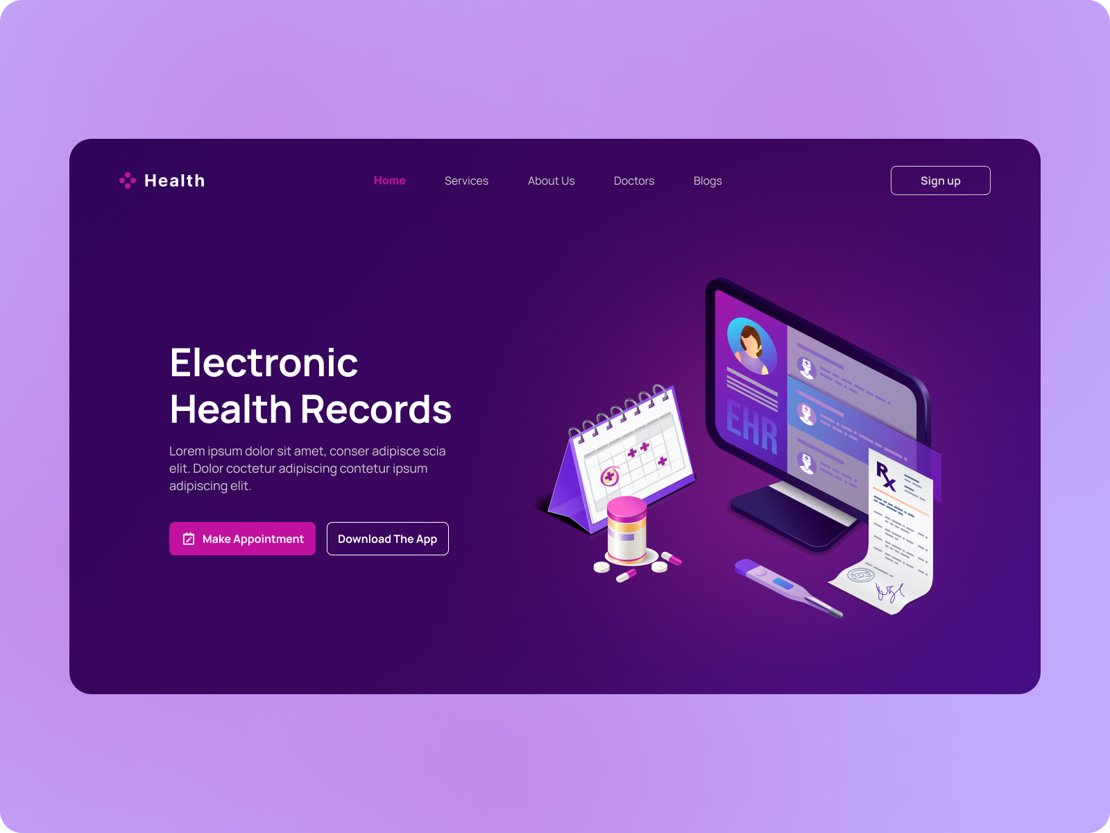 electronic-health-record-by-dhananjay-sharma-on-dribbble