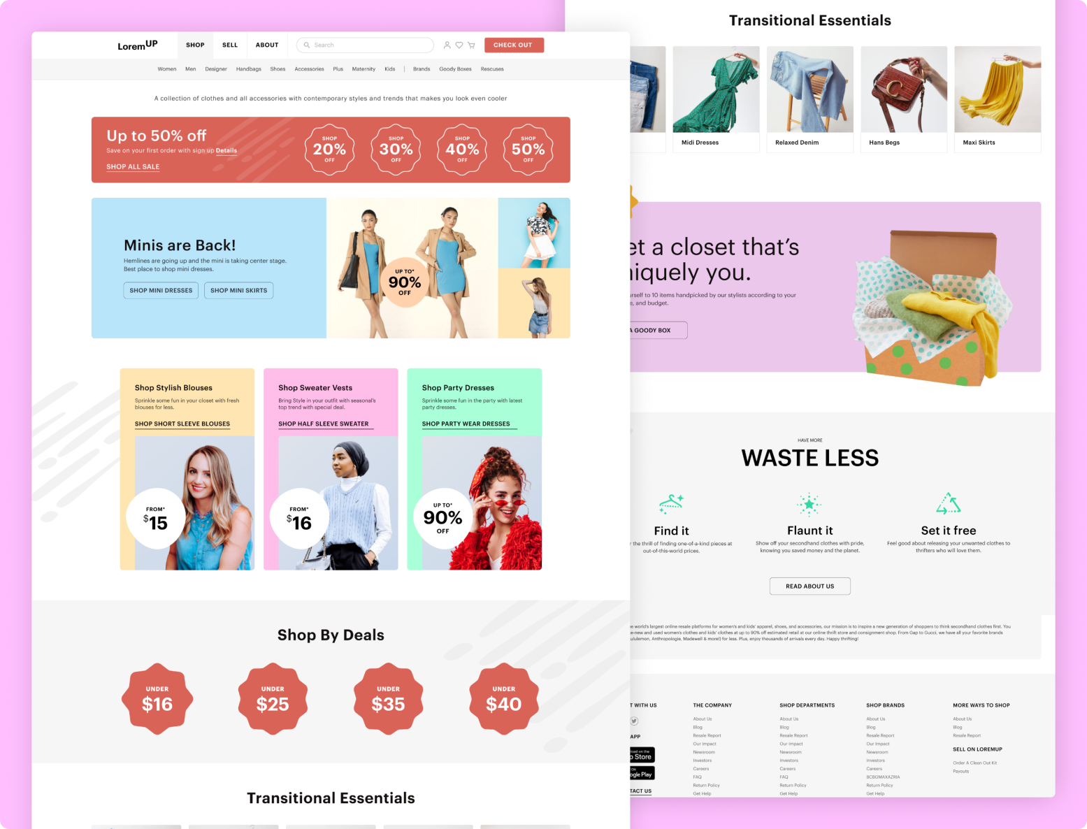 Ecommerce Shopping Landing Page by Dhananjay Sharma on Dribbble