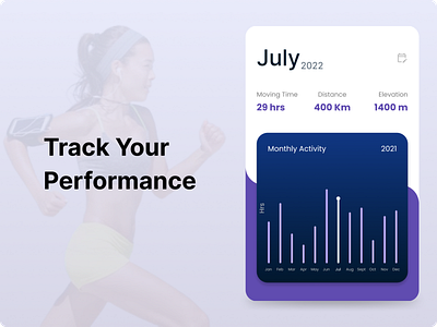 Activity Tracking Status activity activity tracking calender clean climbing exercise fitness health health monitoring running sports todo tracker tracking ui ux visual design