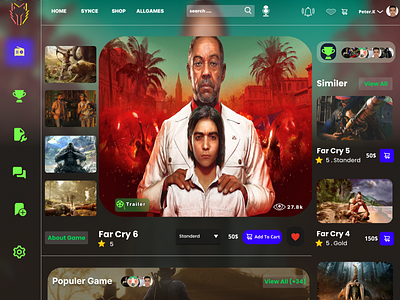 the product page of game central shop theme.