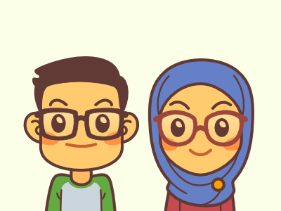 Me And Sugar affinity couple illustration potrait vector