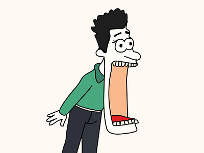 BIG MOUTH cartoon design illustration